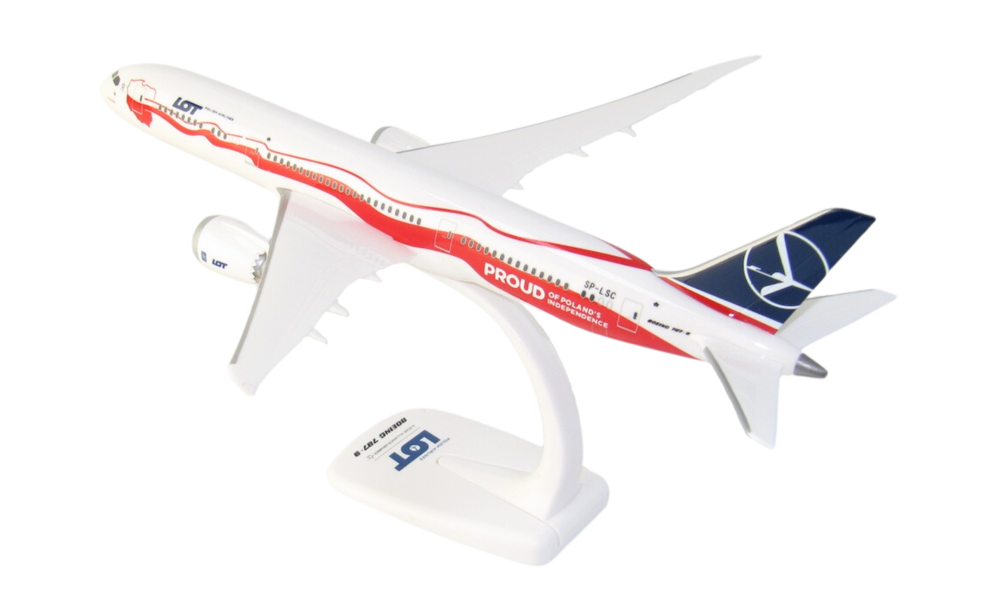 Maqueta Boeing B787-9 LOT Polish Airlines SP-LSC